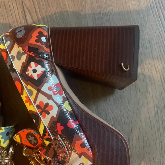 Circus NY Women's Susie Platform Retro 70's Slip-On Shoes 8.5 4" Heel - Picture 8 of 11